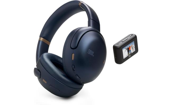 JBL Tour One M3 Smart Tx - Wireless Over-Ear Noise Cancelling Headphones with Smart Transmitter, Hi-Res Audio (3.5mm or USB-C), Spatial 360 Sound with Head Tracking & 70Hrs of Playback (Blue)