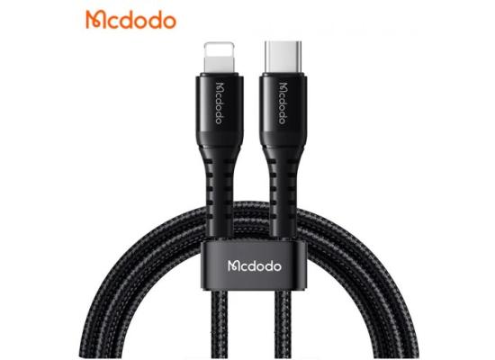 Mcdodo CA-5632 USB C to Lightning 36W Cable Data & Fast Charging PD for iPhone 3M - Black product thumbnail 2