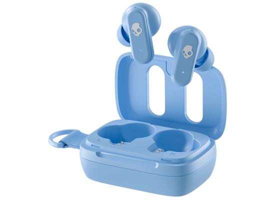 Skullcandy Dime 3 Wireless Earbuds, Bluetooth Headphones, Noise Isolating Fit, Up to 20 Hours Battery, Microphone for iPhone Android, Easy Carry with Integrated Lanyard - Preppy Blue product thumbnail 2