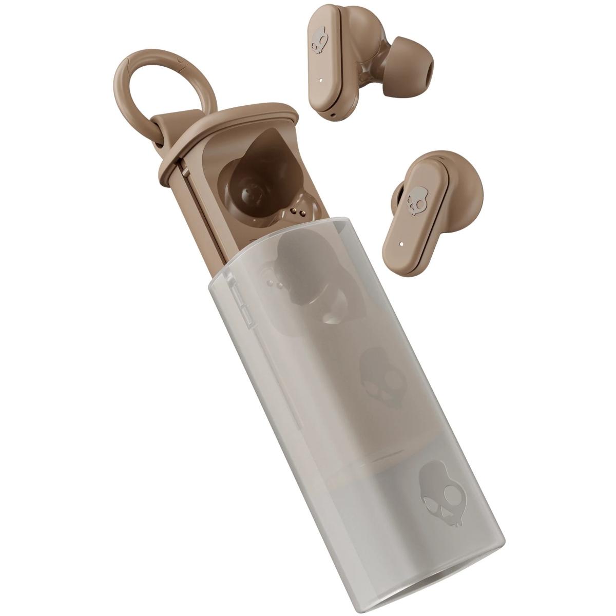 Skullcandy Dime Evo Wireless Earbuds, Bluetooth Headphones, Noise Isolating Fit, Up to 36 Hours Battery, Microphone for iPhone Android, Easy Carry with Clip-Anywhere Case - Primer