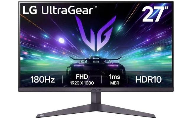 LG UltraGear 27GS50F 27" Full HD Gaming 180Hz 1ms HDR10 AMD FreeSync 3-Side Virtually Borderless Design w/ 2x HDMI, DisplayPort - Black