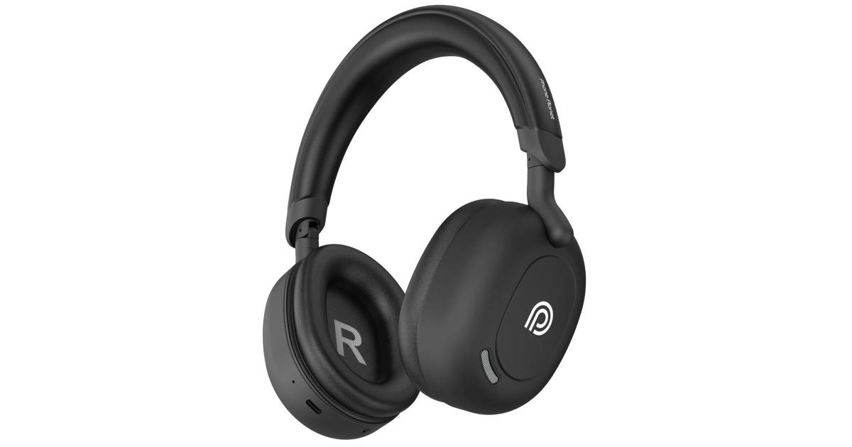 سماعة رأس PHONE PLANET Echo Vibe , Bluetooth 5.3, Active Noise Cancellation (ANC) and (ENC), 40mm audio drivers, up to 60 hours - Black