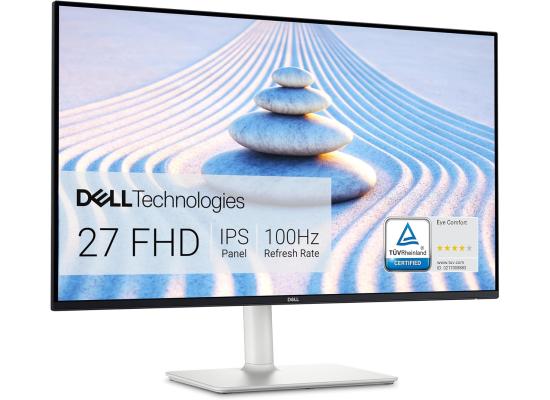 Dell S2725HS (2025) 27" IPS 100Hz Full HD Eye Comfort Antiglare with Hard-Coating 3H Full Adjustable Stand w/ Dual Speakers & HDMI Interface - White