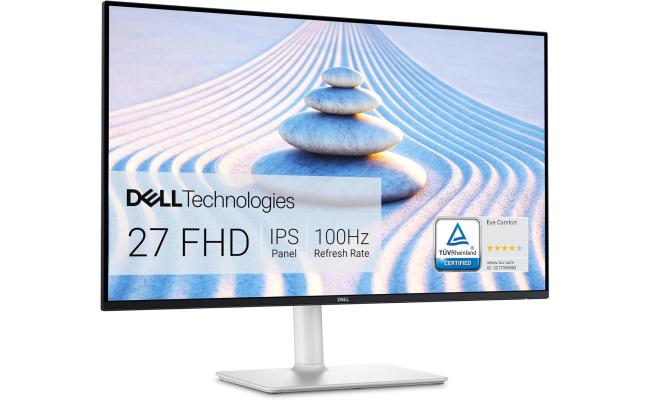 Dell S2725HS (2025) 27" IPS 100Hz Full HD Eye Comfort Antiglare with Hard-Coating 3H Full Adjustable Stand w/ Dual Speakers & HDMI Interface - White