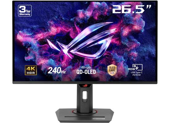 ASUS ROG Strix OLED XG27UCDMG 27” QD-OLED 4K UHD 240Hz 0.03ms, HDR 400 G-SYNC Compatible, OLED Anti-Flicker 2.0, Custom Heatsink, OLED Care Pro, Neo Proximity Sensor, 99% DCI-P3, True 10-bit Color, DisplayWidget Center product thumbnail 2
