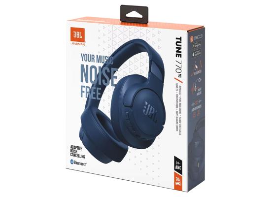 JBL TUNE 770NC Adaptive Noise Cancelling Over-Ear Bluetooth 5.3 Up to 70H battery Speed Charge Lightweight Comfortable & Foldable design - Dark Blue product thumbnail 2