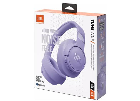 JBL TUNE 770NC Adaptive Noise Cancelling Over-Ear Bluetooth 5.3 Up to 70H battery Speed Charge Lightweight Comfortable & Foldable design - Purple product thumbnail 2