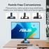 ASUS VA279HG 27” IPS Full HD 120Hz, 1ms, Adaptive Sync, For Working & Gaming, Eye Care Plus, Blue Light Filter, Flicker Free, SmoothMotion, DisplayWidget