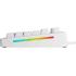 Glorious GMMK 3 HE Prebuilt Mechanical Wired Gaming Keyboard, Size 75%, Hall Effect, 8,000 Hz Polling Rate, Hot swappable, RGB Backlighting, Fox Switches, Arabic Layout, White