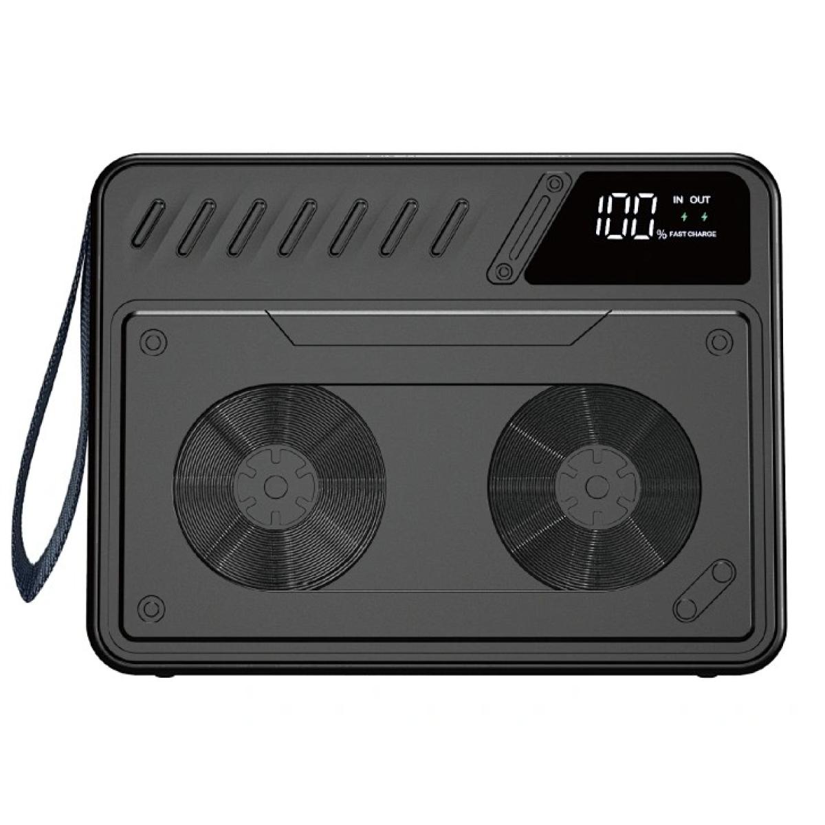 WiWU Wi-P058 60000mAh Power Bank 100W PD Fast Charging 2X USB-A + 3X USB-C Portable Charger with 6 Cell Battery for Laptop Phone Tablet Travel Backup - Black