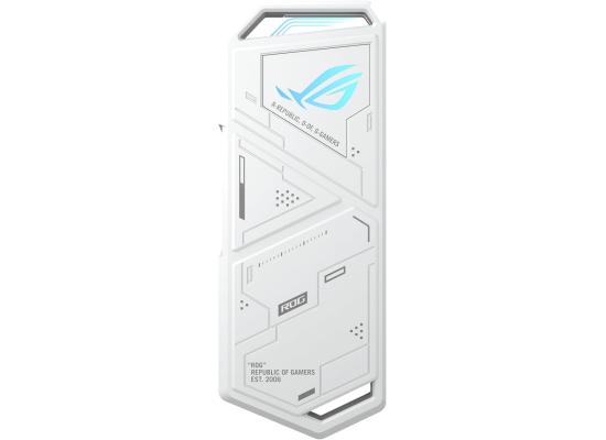 ASUS ROG STRIX Arion Aluminum Alloy M.2 NVMe SSD Enclosure USB 3.2 Gen 2 Type-C (10 Gbps) w/ Exclusive Hanging Protective Holder & Dual USB-C to C and USB-C to A cables , White
