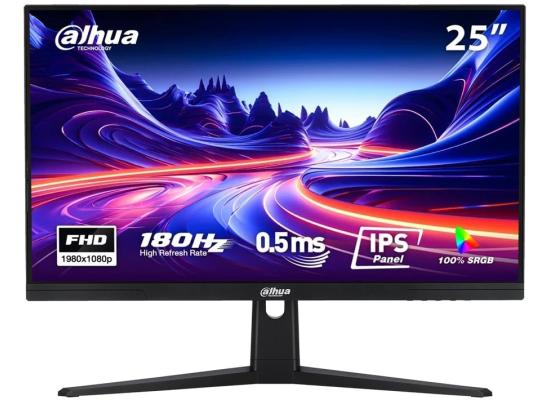 DAHUA LM25-E231B 25” IPS Full HD 180Hz 1ms Ultra-Thin 100% sRGB 300nits Adaptive Sync w/ Display Port & HDMI Interface , Black