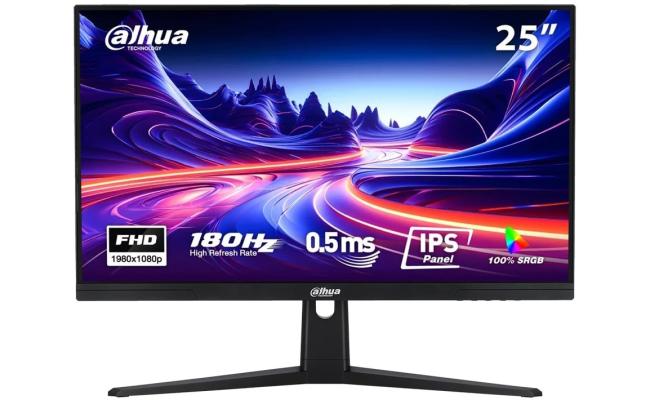 DAHUA LM25-E231B 25” IPS Full HD 180Hz 1ms Ultra-Thin 100% sRGB 300nits Adaptive Sync w/ Display Port & HDMI Interface , Black