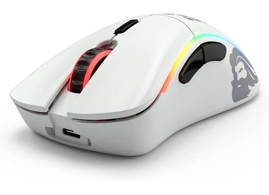 Glorious Model D Wireless Gaming Mouse - 69g Superlight, Lag Free 2.4Ghz Wireless, Up to 71 Hour Battery, RGB, BAMF Sensor, Ergonomic, 6 Buttons - Matte White