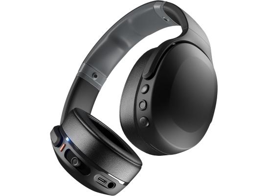 Skullcandy Crusher Evo Wireless Bluetooth Headphones with Multi-Sensory Bass and Charging Cable, Noise Isolating Over-Ear Fit, Up to 40 Hours Battery, Microphone for iPhone Android - Black