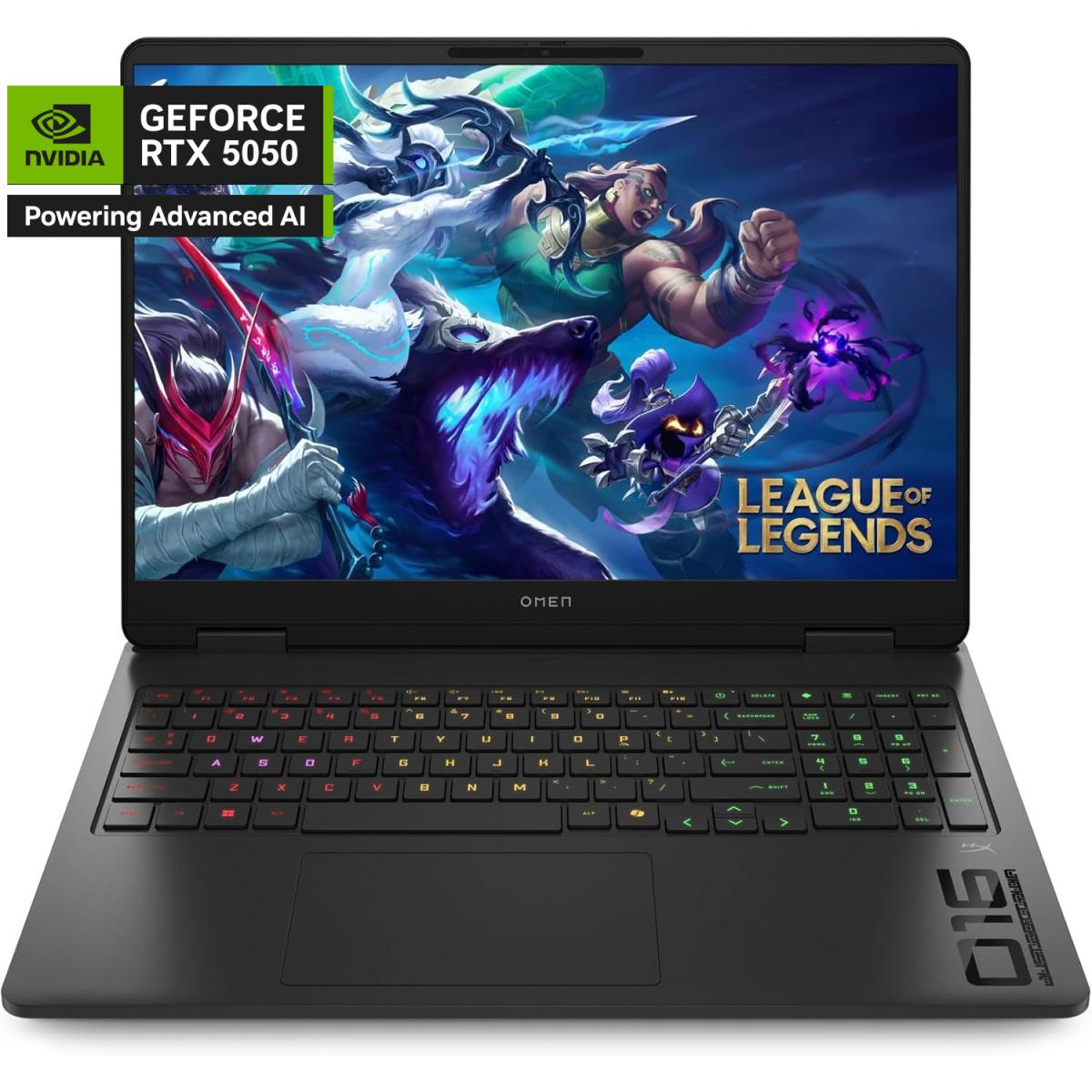 HP NEW OMEN 16 Gaming (2025) 16-am0007ne 14Gen Intel Core i7 14650HX 16-Cores OMEN AI Boost Eyesafe® Certified Display w/ Nvidia RTX 5050 8GB DDR7 & IPS 144Hz Display - Shadow Black