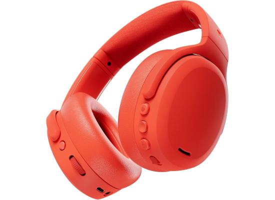 Skullcandy Crusher ANC 2 Wireless Over-Ear Bluetooth Headphones with Multi-Sensory Bass and Charging Cable, Active Noise Cancelling, Up to 60 Hours Battery, Microphone for iPhone Android - Plasma