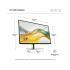 HP 527pq Ultraslim 27" IPS 2K 100Hz 4-Way Adjustable Stand 99% sRGB 350nits Low Blue Light, Anti-glare, HP Eye Ease w/ Display Port & HDMI