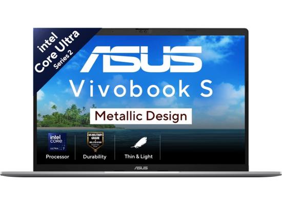 ASUS Vivobook S16 (2025) S3607CA Intel® Ultra 7 Gen II 255H HIGH Performance 16-Core Intel® AI Boost w/ DDR5 Memory & Backlit keyboard & IPS 144Hz Display , Cool Silver