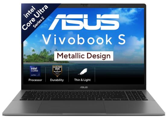 ASUS Vivobook S16 (2025) S3607CA Intel® Ultra 7 Gen II 255H HIGH Performance 16-Core Intel® AI Boost w/ DDR5 Memory & Backlit keyboard & IPS 144Hz Display , Matte Gray product thumbnail 2