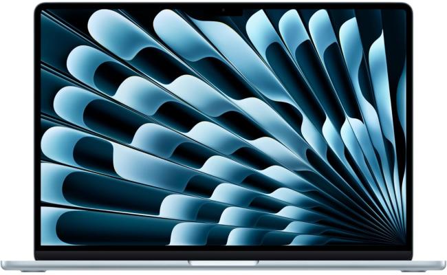 Apple NEW MacBook AIR 15 (2025) Apple M4 (256GB/16GB) 10‑Core CPU & 10‑Core GPU Retina True Tone , Sky Blue