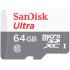 SanDisk 64GB Ultra microSDXC UHS-I Memory Card Up to 100 MB/s C10, Full HD, Micro SD Card