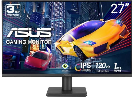 ASUS VA279HG 27” IPS Full HD 120Hz, 1ms, Adaptive Sync, For Working & Gaming, Eye Care Plus, Blue Light Filter, Flicker Free, SmoothMotion, DisplayWidget