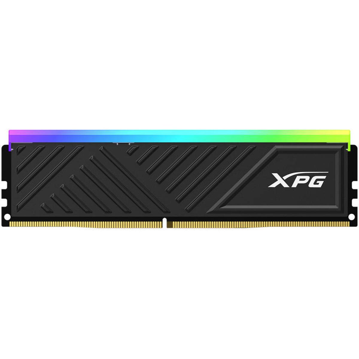 ADATA XPG SPECTRIX D35G 8GB RGB DDR4 Desktop Memory, 3600 MHz Clock Speed, CL18 Latency, Supports Intel XMP 2.0, 1.35V, RoHS Compliant, Black