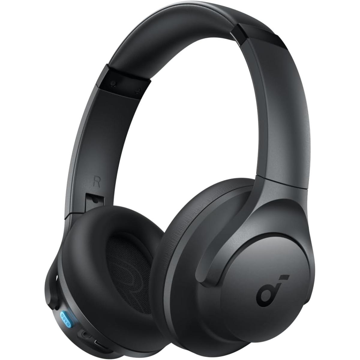 Anker Soundcore Q11i Wireless Over-Ear Bluetooth Headphones by Anker, Deep Bass, 60H Playtime, Hi-Res Audio, Detachable Ear Cushions, Multipoint Connection - Black