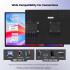 V2COM D1 24” IPS Full HD Portable 100Hz Lightweight & Portable Low Power 20W Adjustable Stand USB C & Mini HDMI Support for MAC, Windows, Android, Linux, Chrome w/ Speakers