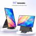 V2COM D1 24” IPS Full HD Portable 100Hz Lightweight & Portable Low Power 20W Adjustable Stand USB C & Mini HDMI Support for MAC, Windows, Android, Linux, Chrome w/ Speakers