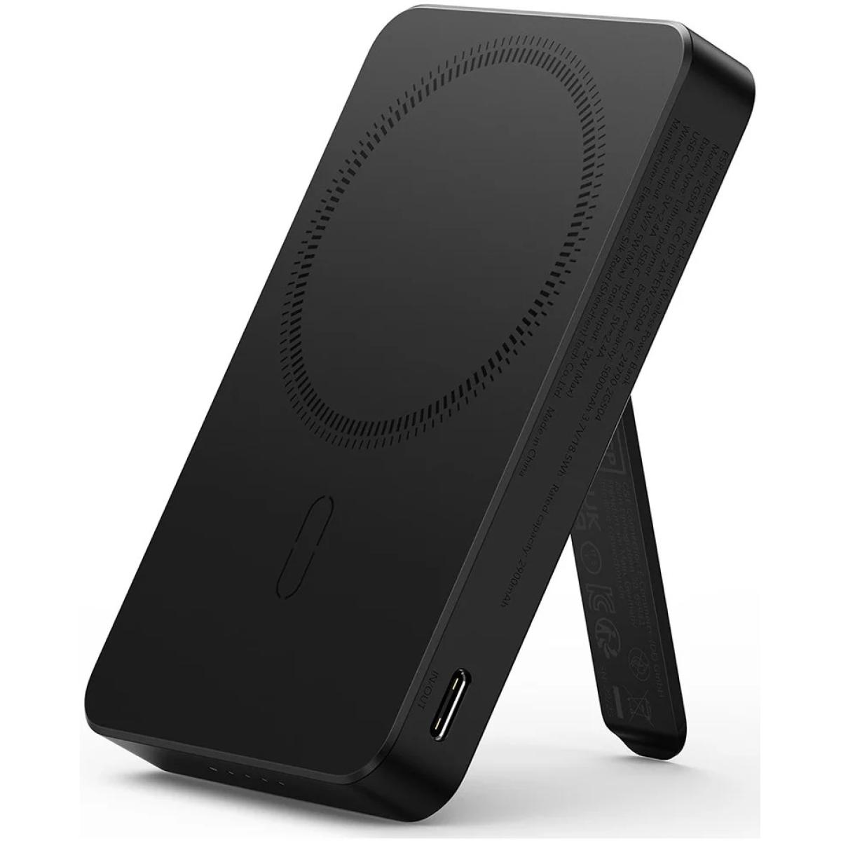 ESR for MagSafe Power Bank, Kickstand 6,000mAh MagSafe Portable Charger for iPhone 16/15/14/13/12, Black