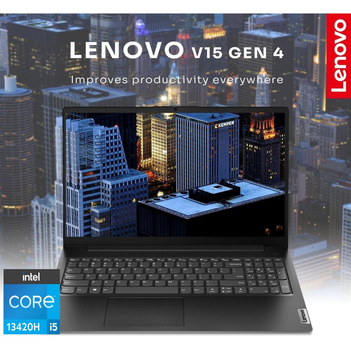 Lenovo V15 G5 (2024) NEW 13th Gen Intel Core i5 13420H 8-Cores w\/ High-Performance Processor Business Class - Black