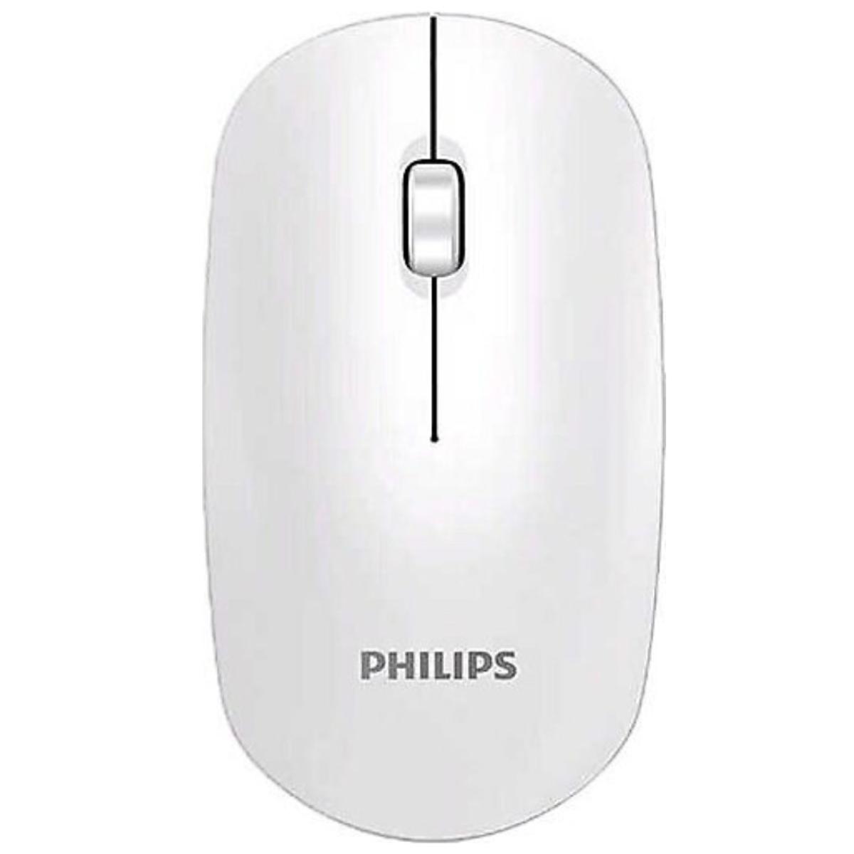 Philips M315 Wireless Silent Rechargeable Mouse 1600 Dpi Silent - White