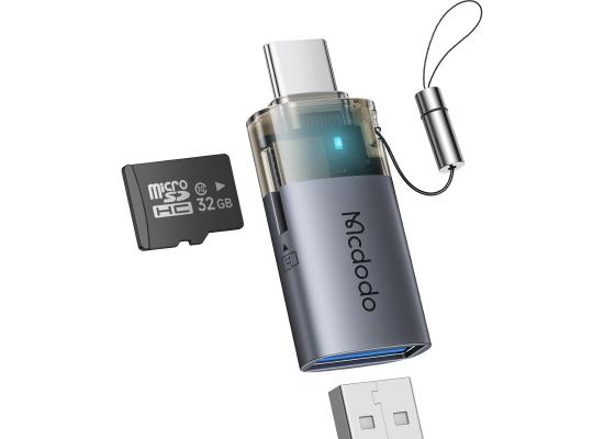 Mcdodo USB to USB-C Adapter with Micro SD Card Slot,TF Card Reader Type-C to USB 3.0 OTG Adapter Support Camera Mouse Keyboard Connect U Disk,Fit iPhone 16 15 MacBook iPad Galaxy product thumbnail 2