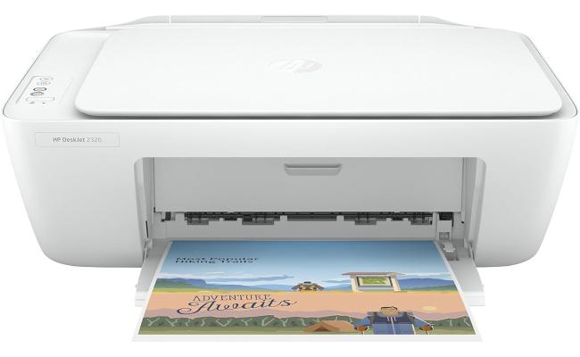 HP DeskJet 2320 All-in-One Printer, Color, Printer for Home, Print, copy, scan, Scan to PDF , White