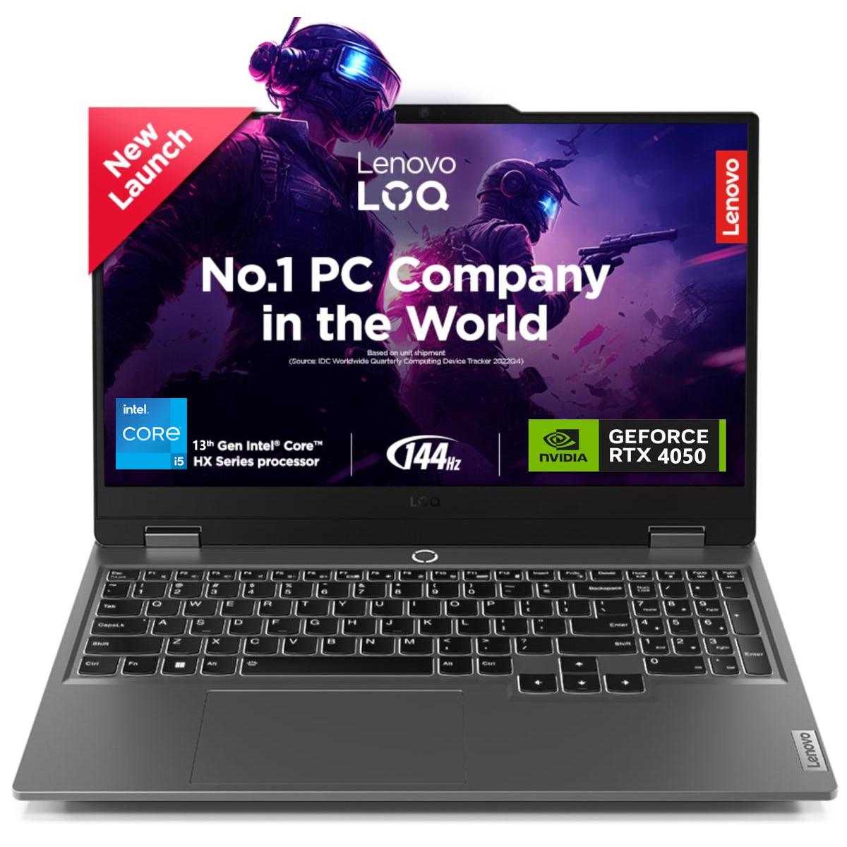 Lenovo LOQ Gaming (2024) 13Gen Intel Core i5 13450HX 10-Cores w/ AI Engine+ LA1 Chip Nvidia & RTX 4050 6GB & IPS 144Hz Display - Luna Grey