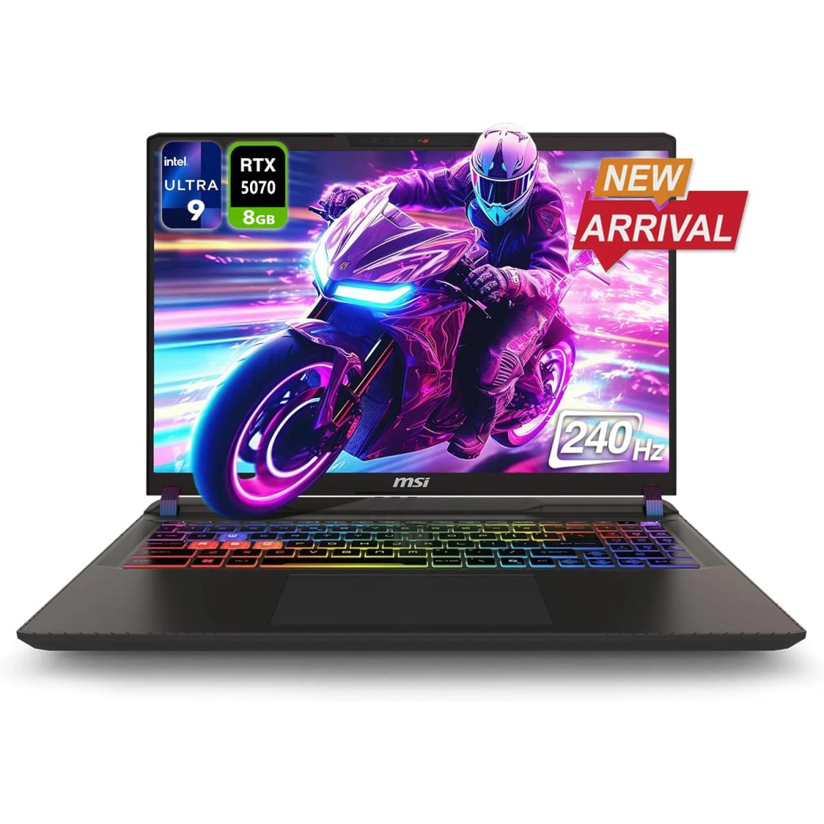 MSI Crosshair 17 HX AI (2025) D2XWGKG NEW Intel Core Ultra 9 Gen II 275HX 24-Cores w/ NVIDIA RTX™ 5070 8GB DDR7 &  2.5K IPS 240Hz Display , Cosmos Gray