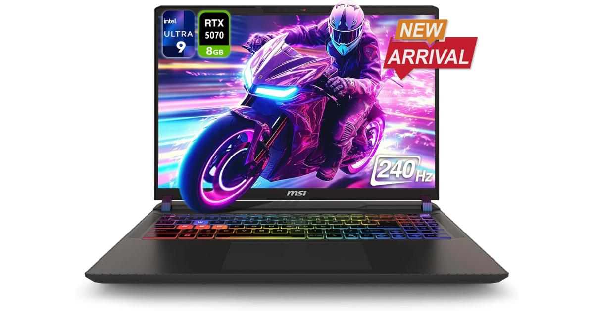 MSI Crosshair 17 HX AI (2025) D2XWGKG NEW Intel Core Ultra 9 Gen II 275HX 24-Cores w/ NVIDIA RTX™ 5070 8GB DDR7 & 2.5K IPS 240 هرتز، رمادي كوزموس
