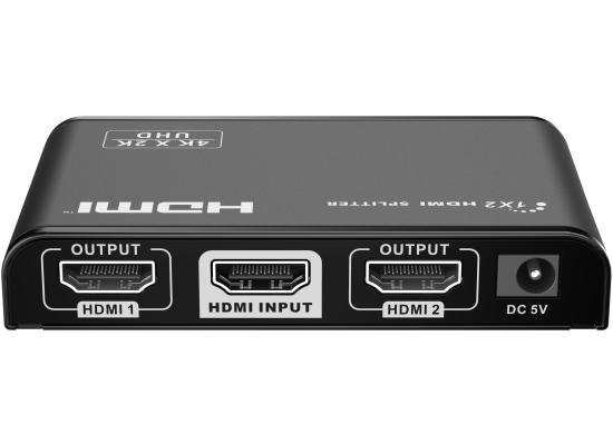 Lenkeng LKV312HDR HDMI Splitter 1 HDMI™ to 2 HDMI™ 4K 60Hz HDR Displays Simultaneously. Apply for STB, DVD, Media Player, Laptop, D-VHS and other HD-Player devices. It's compatible with HDMI™ 3D and 4Kx2K.