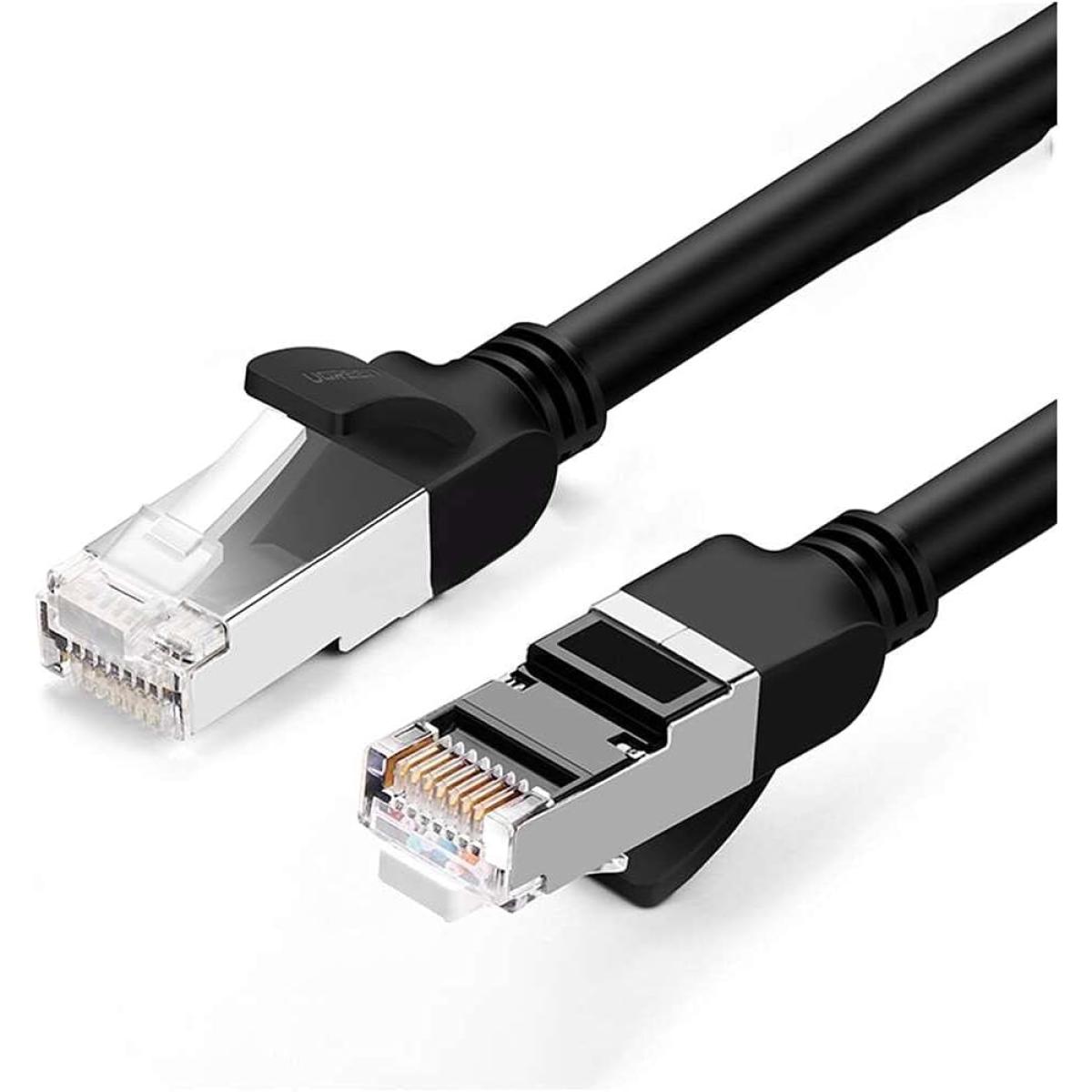 UGREEN Cat6 UTP Round Ethernet Cable Pure Copper 1M - Black