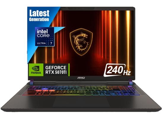 MSI Vector 16 HX AI (2025) A2XWHG NEW Intel Core Ultra 7 Gen II 255HX 20-Cores w/ NVIDIA RTX™ 5070TI 12GB DDR7 & 2.5K IPS 240Hz Display , Cosmos Gray