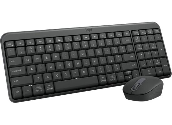 Logitech MK250 Bluetooth Mouse & Keyboard Combo Compact Wireless Keyboard, Ambidextrous Mouse, Durable Build - Windows/MacOS Arabic / English Layout - Graphite