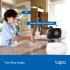 Tapo C216 2K 3MP Outdoor Camera 360°Pan/Tilt, IP65 Color Night Vision, Security Camera Outdoor WiFi, Smart AI Detection,Spotlights, Indoor Cameras House Security, CCTV, Alexa/Google