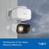 Tapo C216 2K 3MP Outdoor Camera 360°Pan/Tilt, IP65 Color Night Vision, Security Camera Outdoor WiFi, Smart AI Detection,Spotlights, Indoor Cameras House Security, CCTV, Alexa/Google