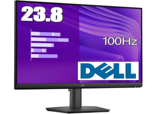 Dell Pro E2425HM 24" IPS Full HD 100Hz Eye Comfort Technology, Anti-glare, Arsenic-free Glass w/ HDMI & VGA & Display Ports , Black