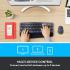 Logitech MK850 Performance Wireless Keyboard and Mouse Combo, Bluetooth Smart, 2.4GHz Wireless Connection, 1000 Dpi Sensor, 8 Buttons, English Layout, Black