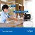 TP-Link Tapo C206 Mini Surveillance Camera Recording 1080P 360° Coverage for Indoor and Outdoor, AI Detection and Notifications, MicroSD Card up to 512GB