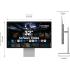 Samsung M9 32" (M90SF) Smart AI  OLED 4K QD-OLED, 165Hz, 0.03ms, HDR10+, 100% sRGB, Vision AI w/ Metal Slim Design, 4K Camera, USB Type-C, Ergonomics & Adaptive Sound Pro Speakers (Eclipse Silver)