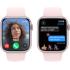Apple Watch Series 9 [GPS 45mm] Smartwatch with Pink Aluminum Case with Pink Sport Band M/L. Fitness Tracker, Blood Oxygen & ECG Apps, Always-On Retina Display, Water Resistant